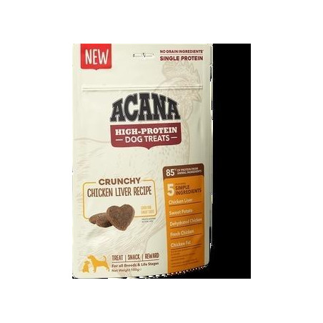 ACANA High Protein Dog Treats Crunchy Chicken Liver Recipe