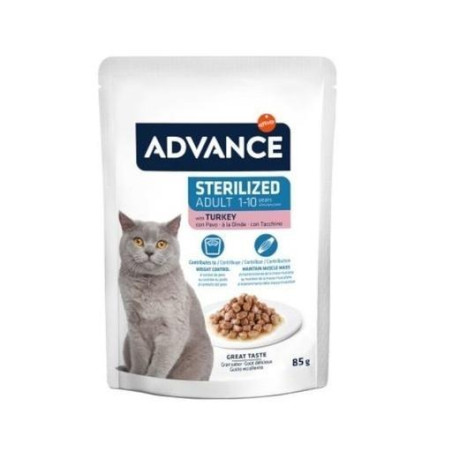 ADVANCE Gato Pouches Sterilized Adult con Pavo