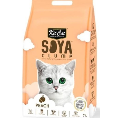 KIT CAT Arena Soya Clump Soja Bio Melocoton