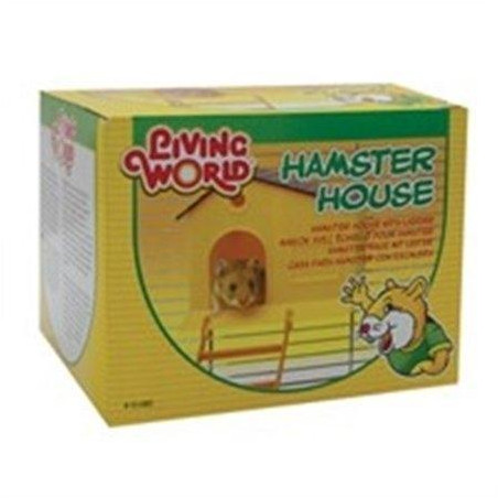 LIVING WORLD Casa Hamster con Escalera de Mano