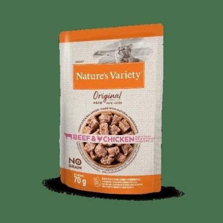 NATURE S VARIETY Gato Original Pate Pollo y Ternera 70gr