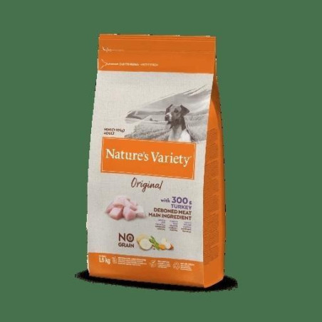 NATURE S VARIETY Perro Original No Grain Adult Mini Pavo