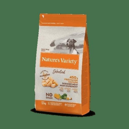 NATURE S VARIETY No Grain Mini Adult Pollo Campero para Perro