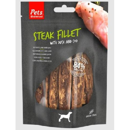 PETS UNLIMITED Filetes de Pato y Bacalao