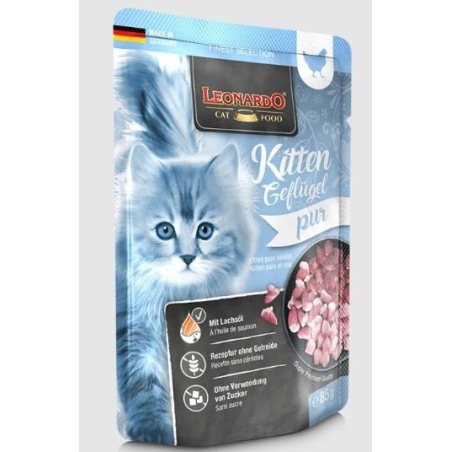 LEONARDO Gato Pouches Kitten 85Gr