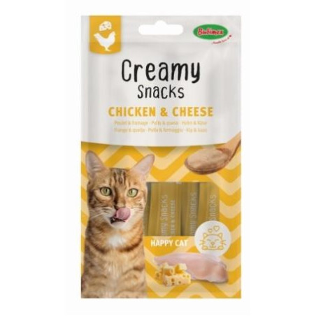 BUBIMEX Creamy Snacks Pollo y Queso para Gato