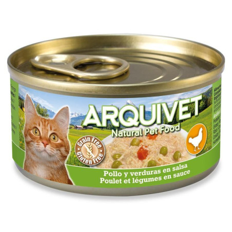 ARQUIVET Gato Pollo en Salsa con Verduras