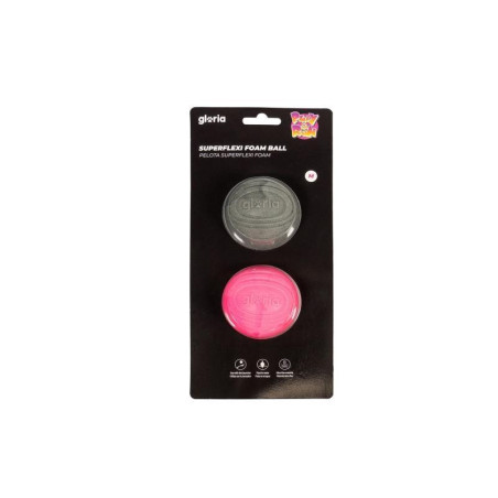 GLORIA Perro Pelota Superflexi Gris y Rosa