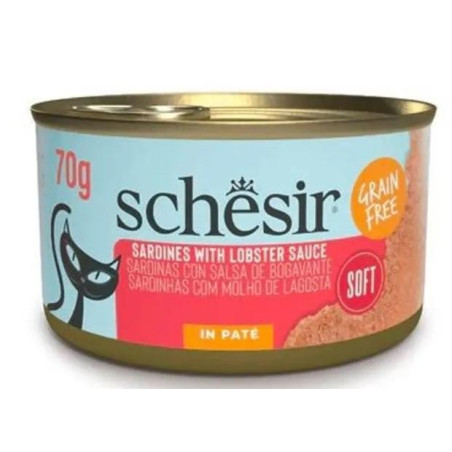 SCHESIR Paté Sardina con Salsa Bovabante para Gato