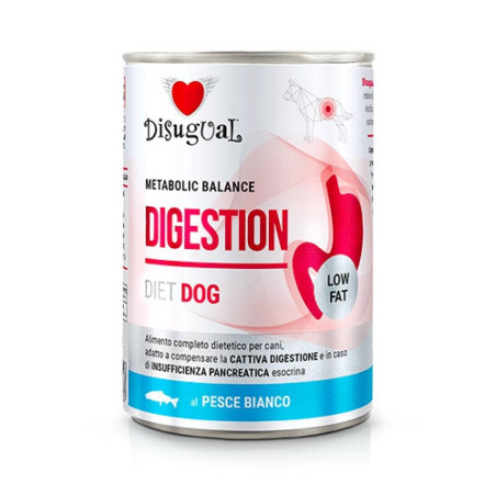 DISUGUAL Digestion Low Fat Pescado Blanco para Perro