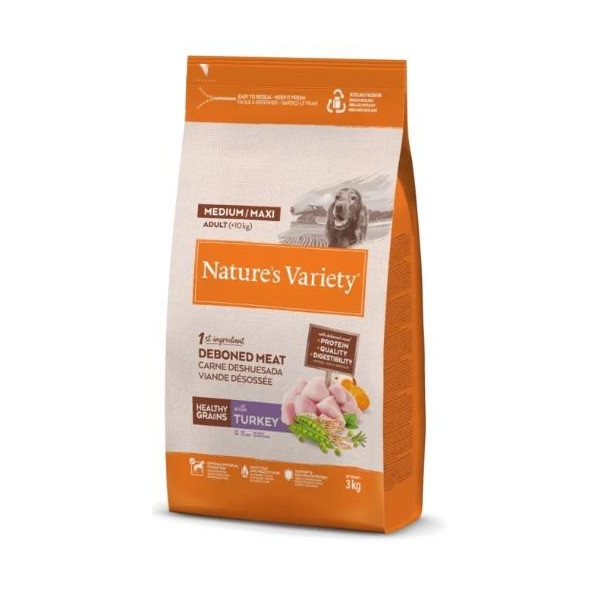 NATURE S VARIETY Healthy Grain Pavo Medium/Maxi para Perro