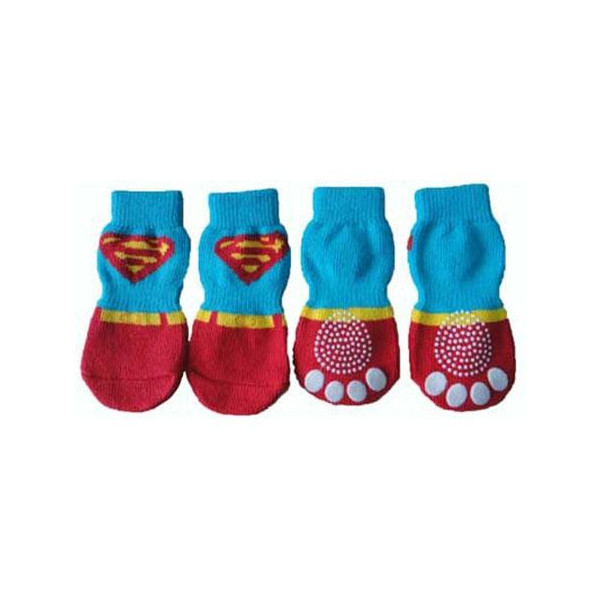 RIBECAN Calcetines Superman para Perro